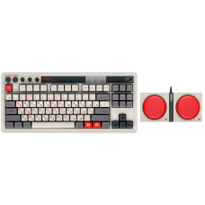 Клавиатура проводная + беспроводная 8BitDo Retro Mechanical Keyboard - N Edition цвет серый