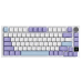 Клавиатура проводная + беспроводная AJAZZ AK820 Pro цвет фиолетовый