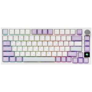 Клавиатура проводная + беспроводная AJAZZ AK820 Pro цвет фиолетовый