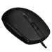Мышь проводная Aceline CM-M529BL Silent черный